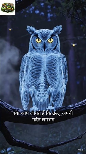 उल्लू के बारे में 5 ऐसी बातें जो आप नहीं जानते! 🦉 | Owl Amazing Facts #shorts #viral