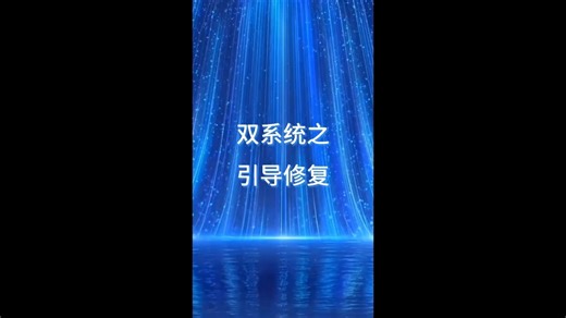 双系统引导修复