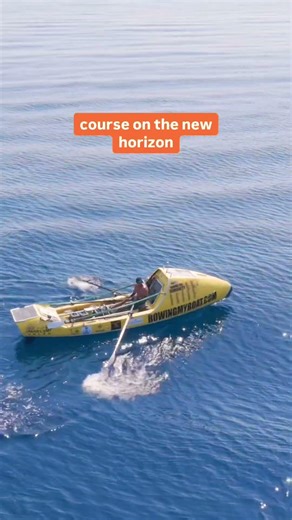 What an Ocean Rowboat Feels like, facing backwards. #oceanrowing #fyp #beauty #adventure