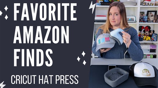 Watch Cricut Hat Press ﹙Make Custom Hats with HTV & Sublimation﹚ on Amazon Live