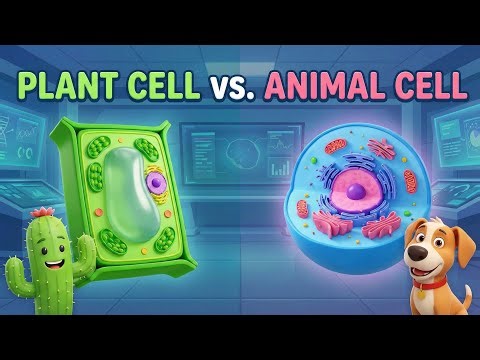 Plant Cell vs. Animal Cell 🦠 3 Main Differences Explained for Kids!