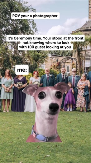It's Ceremony time. I'm stood there waiting for my amazing bride to walk down with what feels like 1000 eyes staring at me 😭🤣 sos