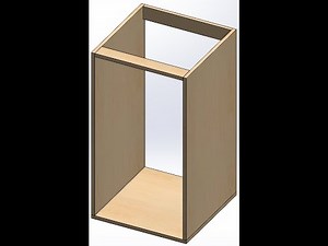 SolidWorks Tutorial 01: Modeling a Bottom Kitchen Unit (Without Drawers)