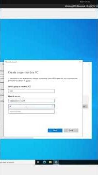 Windows User Creation WITHOUT Microsoft Account