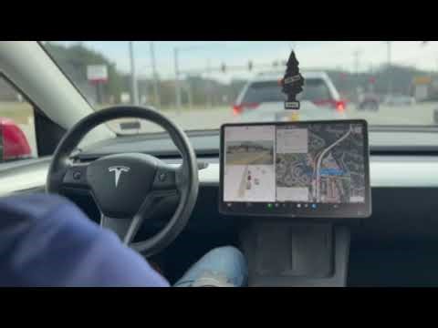 Tesla Model Y - Full self drive test