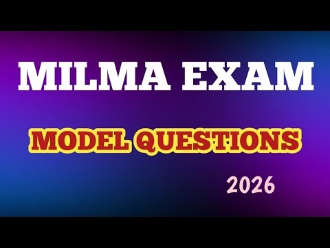MILMA EXAM - MODEL QUESTION ANSWERS 2026.part 1