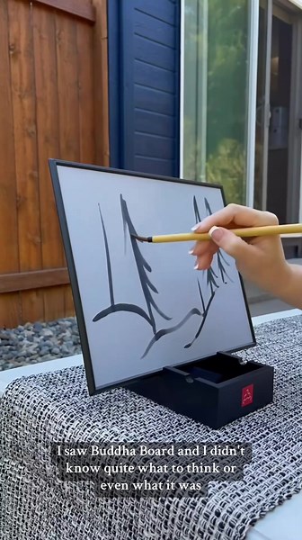 Discover the calming, sensory, and refreshing art of Buddha Board! 🌿 #buddhaboard #artoflivinginthemoment #wellness #paint #artist #howtodraw #artprompt #howtopaint #art #wellnessjourney