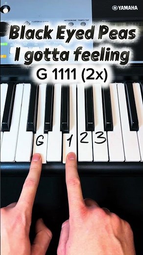 Black Eyed Peas! I gotta feeling! Piano tutorial! #blackeyedpeas #easypiano #pianolessons