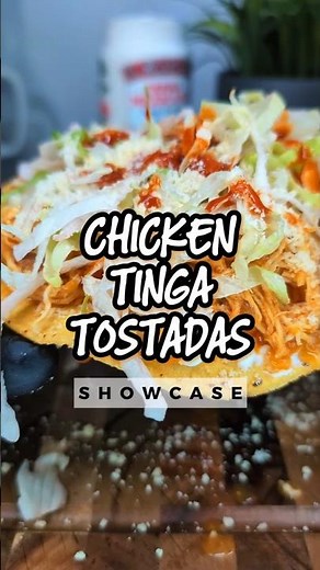 SHOWCASE | Easy Chicken Tinga Tostadas Recipe | Smoky Shredded Chicken | Cook What You Got