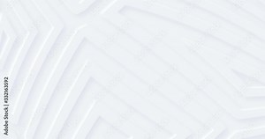 Soft white neumorphism 3d animated background. Blank minimal universal seamless looped animation. Moving lines. Dynamic empty BG for science, website, medical, store, social media, birthday, wedding