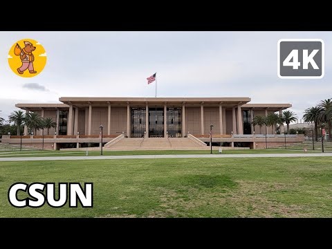 CSUN Campus Walking Tour 2026 | 4K Ultra HD | 🔊 Binaural Sound | Cal State Northridge, Los Angeles