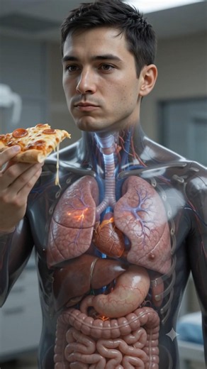 The Amazing Journey of Pizza Inside your Body | 3D Human Digestive System Animation