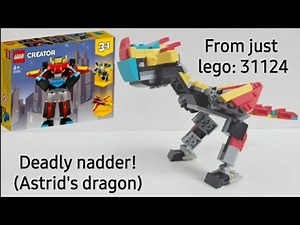 Lego Deadly Nadder (Astrid's dragon) 31124 Alternate Build/MOC With Video Instructions!