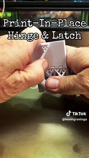 TinkerCAD Tip! Print-In-Place Hinges and Latch! #3dprinter #3dprinting #tinkercad #tinkercadtips #tinkercadtip #fyp #foryoupage #foryou #fypage