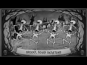 SPOOKY SCARY SKELETONS - Lyric Video - Andrew Gold #halloween #spookyseason 🎃👻💀