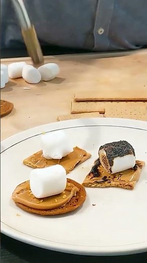 Taking a Blow Torch to Marshmallows 🔥 #AndrewZimmern #Marshmallow