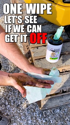 Tractor grease said, “I live here now.” 🚜🖐️Grip Clean wipe said, “Rent’s due.” 😎🧻 #bluecollar