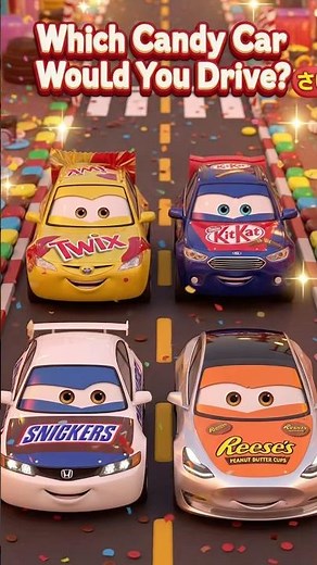 After Trick or Treat… Which Candy Car Would You Drive? 🍫🚗