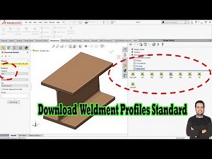 Download weldment profiles standard in Solidworks