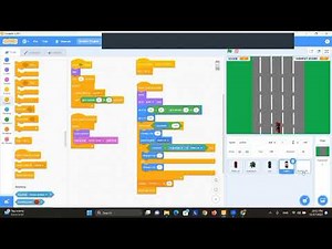 How to make Dodging car game on scratch |Teach us AFK