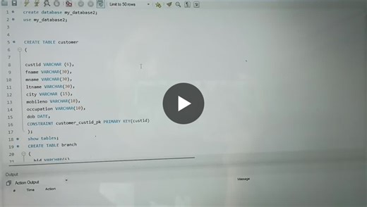 🚀 Project: Banking Database using MySQL I created a Banking Database… | Vanshika Salve