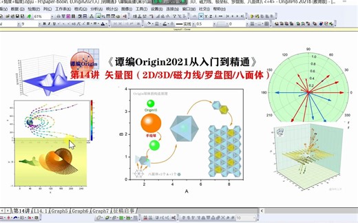 Origin绘制矢量图(XY坐标+角度+幅度)