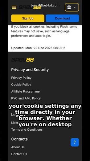 Cookies on Babu88: How They Keep You Safe & Logged In