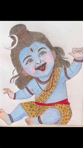 Cute Shiva✍️🥰…#drawing #shorts #shiv #mahadev