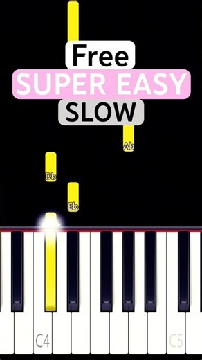 Free 🕊️ (SUPER EASY SLOW Piano Tutorial) | (K-Pop Demon Hunters)