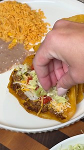 My FAVORITE way to make crispy tacos (just like my dad used to!) 🌮 #tacos #easyrecipe #dinnerideas #crispytacos | Married to BBQ