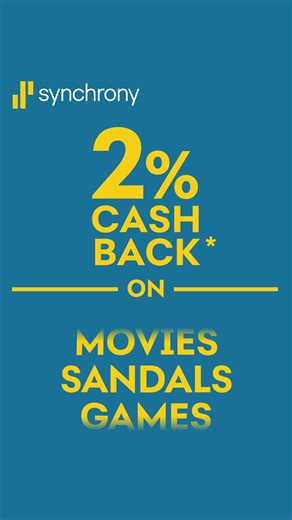 Get the card that gives you 2% cash back* on every purchase with no annual fee*. | Synchrony