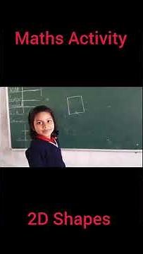 Maths Activity I 2D Shapes introduction #maths #mathsactivity #shorts
