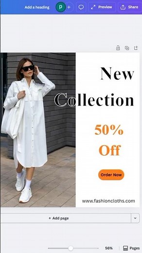 How to Design an Instagram Post for Clothing Brand in Canva | Fashion Post Design Tutorial 👗✨