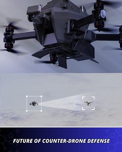 22K views · 187 reactions | Fully autonomous interceptor designed to neutralize malicious drones with precision. From automatic launches to safe captures using a net and parachute, this AI-driven solution redefines airspace security. Watch to learn how it works! | Startup Selfie | Facebook
