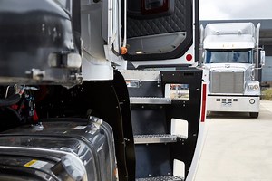 Step up with confidence! The iconic Arogsy swing out steps make it easy to have three points of contact on cab entry and exit. Find out more about the Argosy through the link. https://www.freightliner.com.au/trucks/argosy | Freightliner Australia