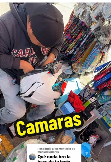 Accesorios y cámaras para motos con el Chino
