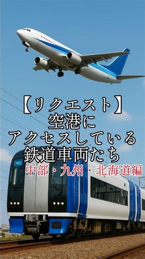 【リクエスト】空港にアクセスしている鉄道車両たち‼️中部・九州・北海道編。