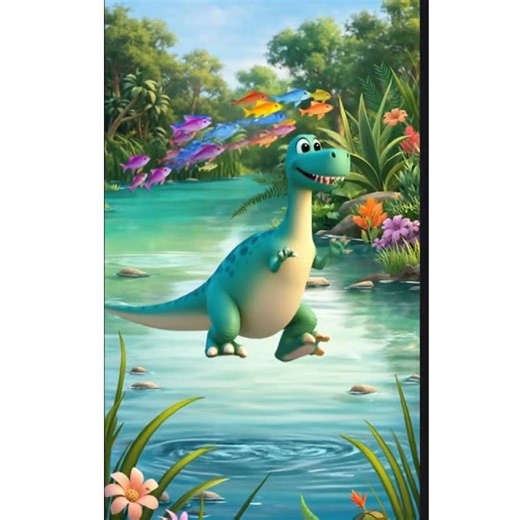 Baby Dino's Day Out #trending #viral #viralvideo #shorts #shortvideo #animation #dance #dinosaur