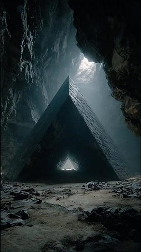 A Pyramid Hidden Inside a Mountain