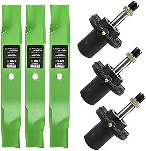 8TEN Spindle Air-Lift Blade for Dixie Chopper 50 60 inch Deck Classic 2550 2750 2750HP 3060HP 3360HP 3372HP 300442