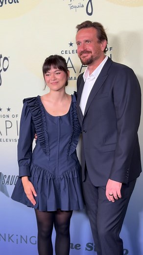 Hugging it out!! Jason Segel showed his “Shrinking” co-star Lukita Maxwell so much love as she received her Rising Star Award at the Critics Choice AAPI Celebration of Cinema & Television. #LukitaMaxwell #JasonSegel #CCAAPICelebration | Critics Choice Awards