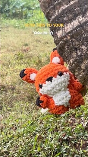 🦊 Cute Crochet Fox Toy | DIY Amigurumi Tutorial 🧶