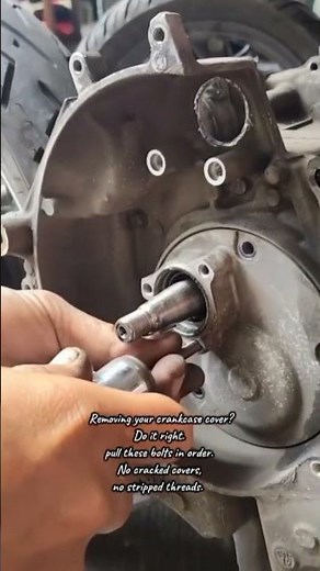 How to Remove Crankcase Cover Safely #CrankcaseCover #EngineRepair #MotorcycleDIY #MechanicTips