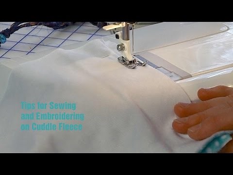 J Stern Designs l Tips for Sewing and Embroidering Cuddle Fleece