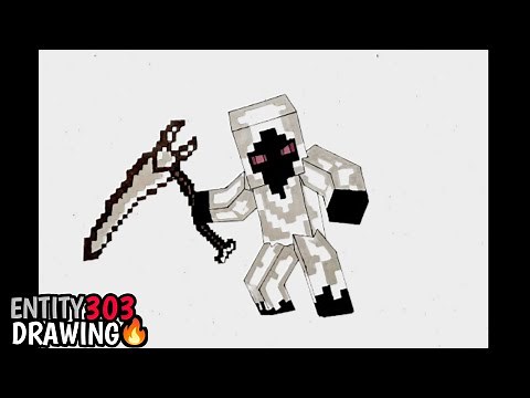 I draw Minecraft Entity 303 🔥