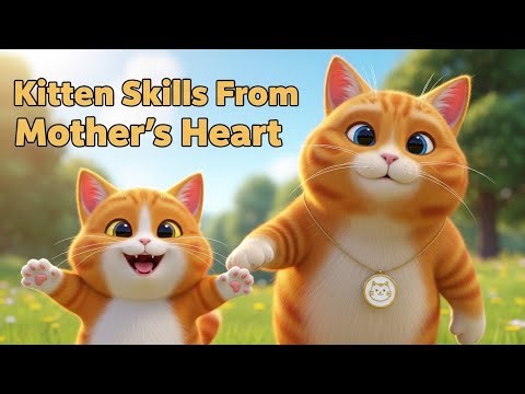 Kitten Skills From Mother’s Heart | Cute Mother & Kitten Song | Kids Learning Animation