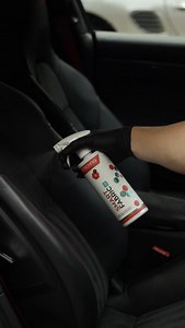 Spills? No stress. 🥤✨ Gtechniq Smart Fabric protects your car’s upholstery from unexpected accidents. Its advanced hydrophobic coating repels liquids, meaning spilled drinks bead up and wipe away effortlessly – keeping your interior spotless and stress-free | Gtechniq