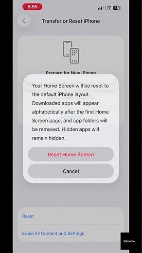 How to Reset iPhone Home Screen Layout instantly! 📲 #iPhoneTips #Shorts
