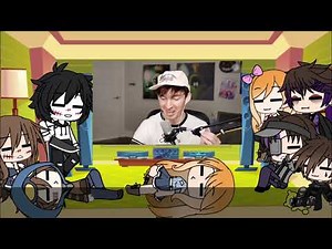 Afton family+Creepypasta Reacts to Flamingo Albert Gacha Life/LOL/No thumbnails!!!