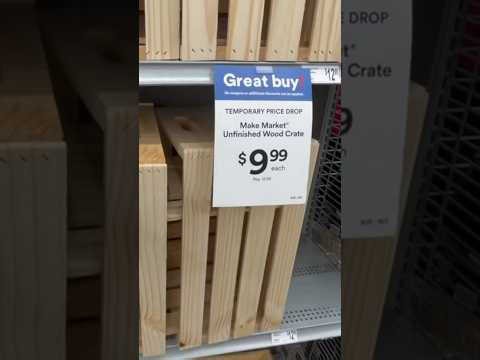 Grab a $9.99 wood crate & some poster board…